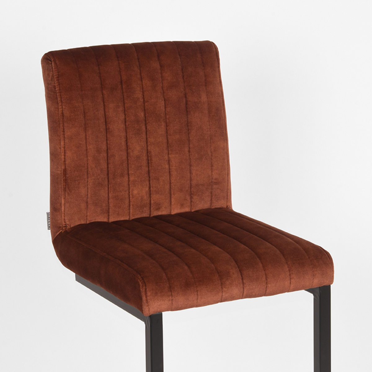 LABEL51 Barhocker Milo - Rost - Velours - Sitzhöhe 65 – Bild 6
