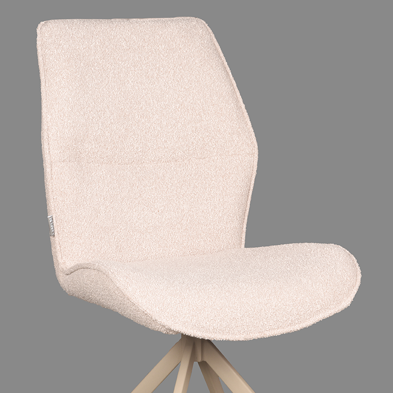 LABEL51 Esszimmerstuhl Comfy - Natur - Bouclé – Bild 5