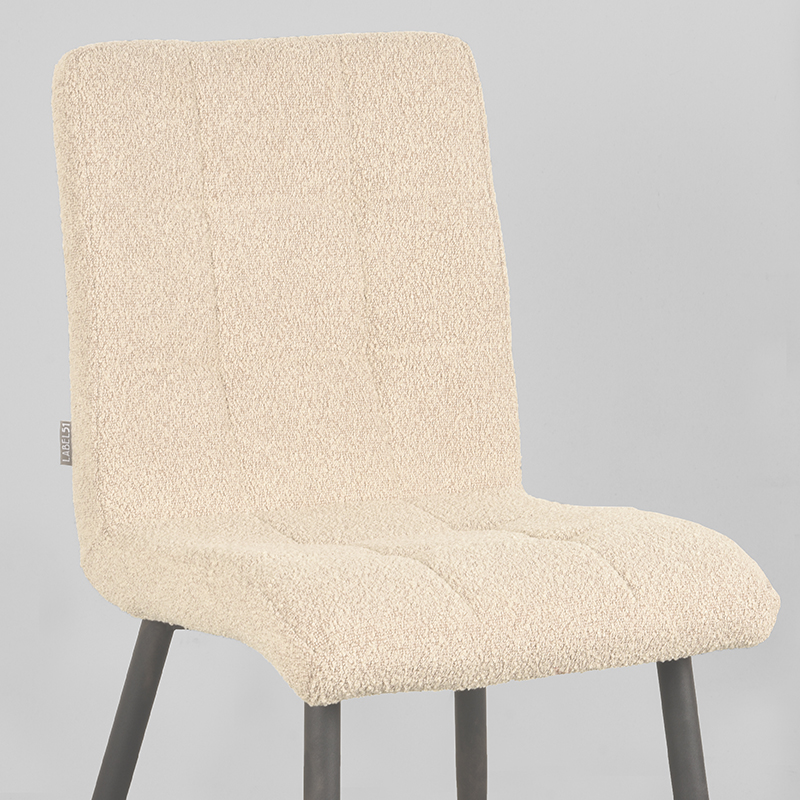 LABEL51 Esszimmerstuhl Sam - Sand - Bouclé – Bild 6