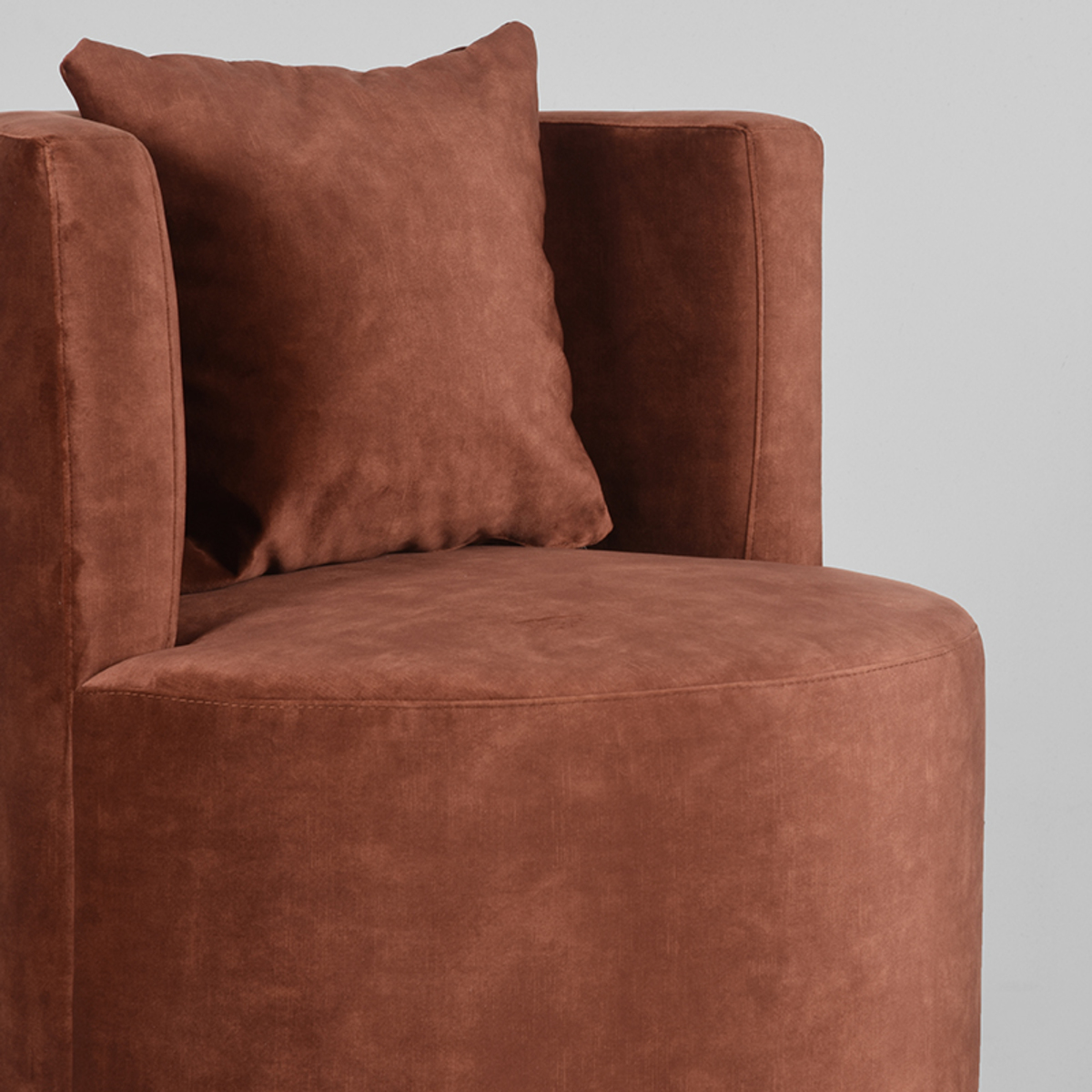 LABEL51 Sessel Evy - Rost - Velours – Bild 5