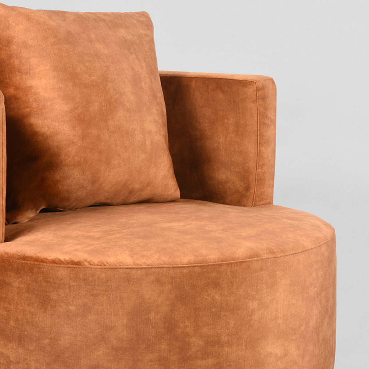 LABEL51 Sessel Evy - Ocker - Samt – Bild 4