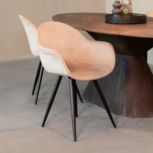 LABEL51 Esszimmerstuhl Forli - Sand - Samt