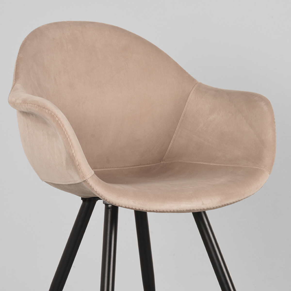 LABEL51 Esszimmerstuhl Forli - Sand - Samt – Bild 5