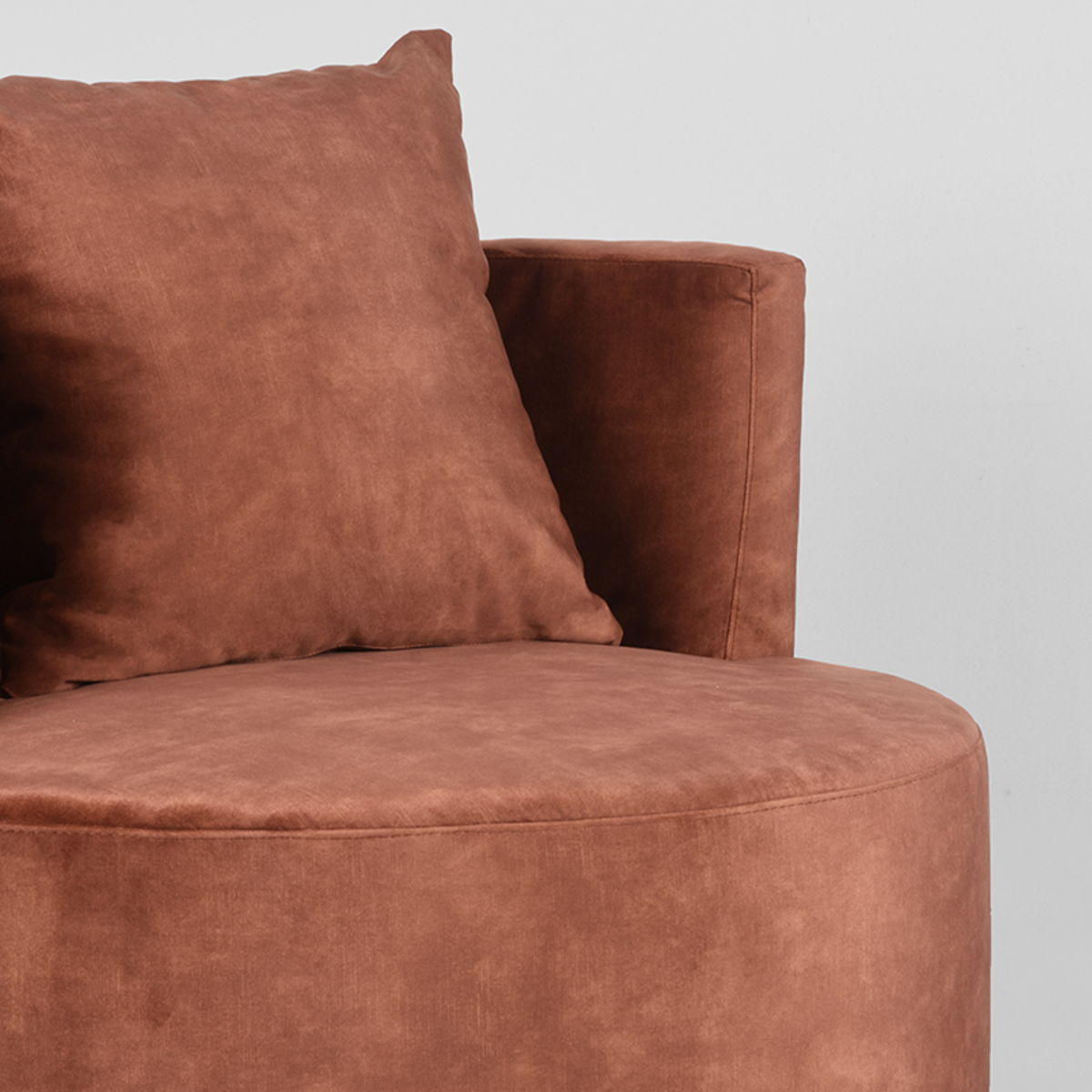 LABEL51 Sessel Evy - Rost - Velours – Bild 5