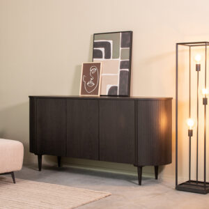 LABEL51 Sideboard Oliva - Schwarz - Eiche