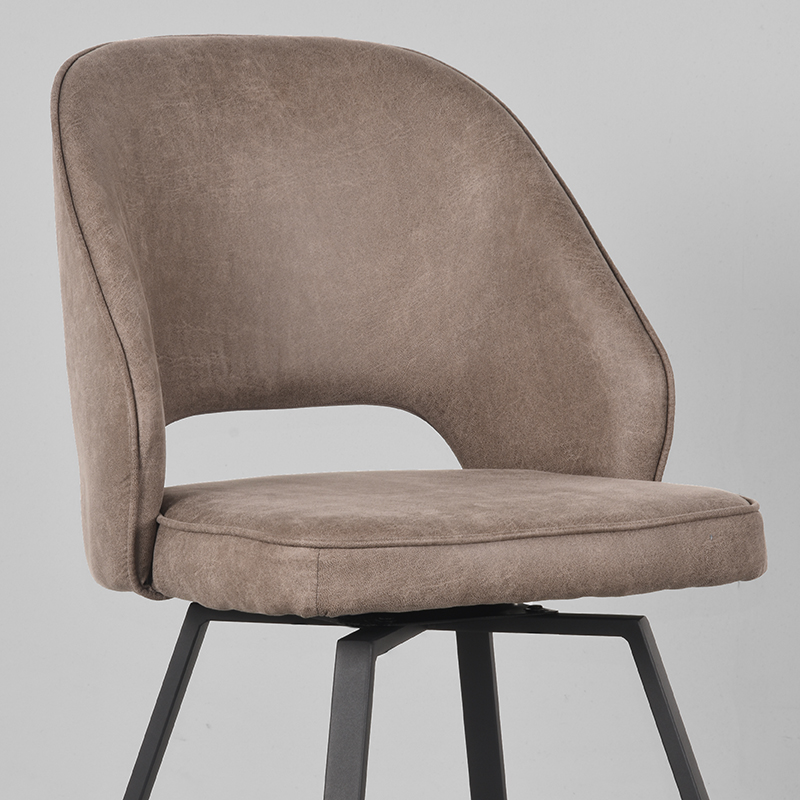 LABEL51 Esszimmerstuhl Lewis - Taupe - Mikrofaser – Bild 5