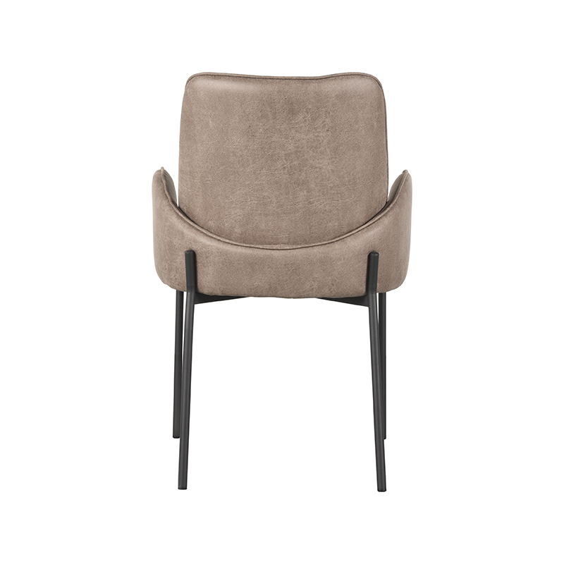 LABEL51 Esszimmerstuhl Joni - Taupe - Mikrofaser – Bild 5