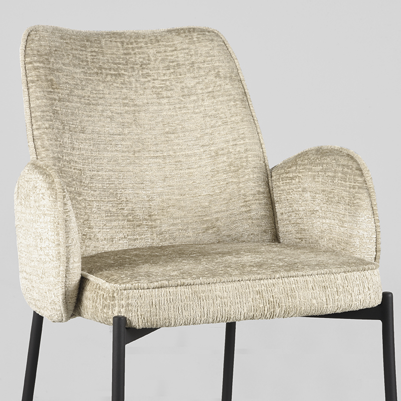 LABEL51 Esszimmerstuhl Joni - Beige - Samt – Bild 6