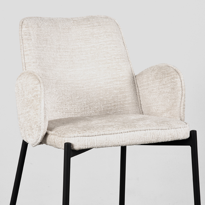 LABEL51 Barhocker Joni - Creme - Samt - Sitzhöhe 65 cm – Bild 6