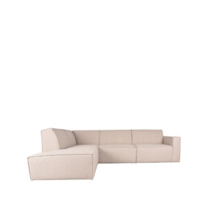 LABEL51 Sofa Kay - Natur - Bouclé - Ottomane + 2,5-Sitzer