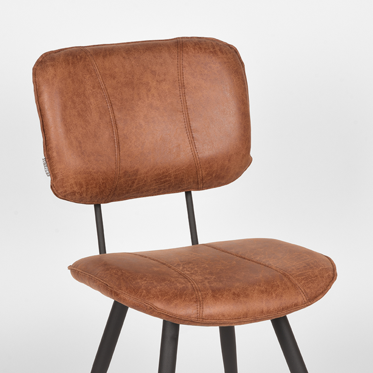 LABEL51 Esszimmerstuhl Fos - Cognac - Leder – Bild 5