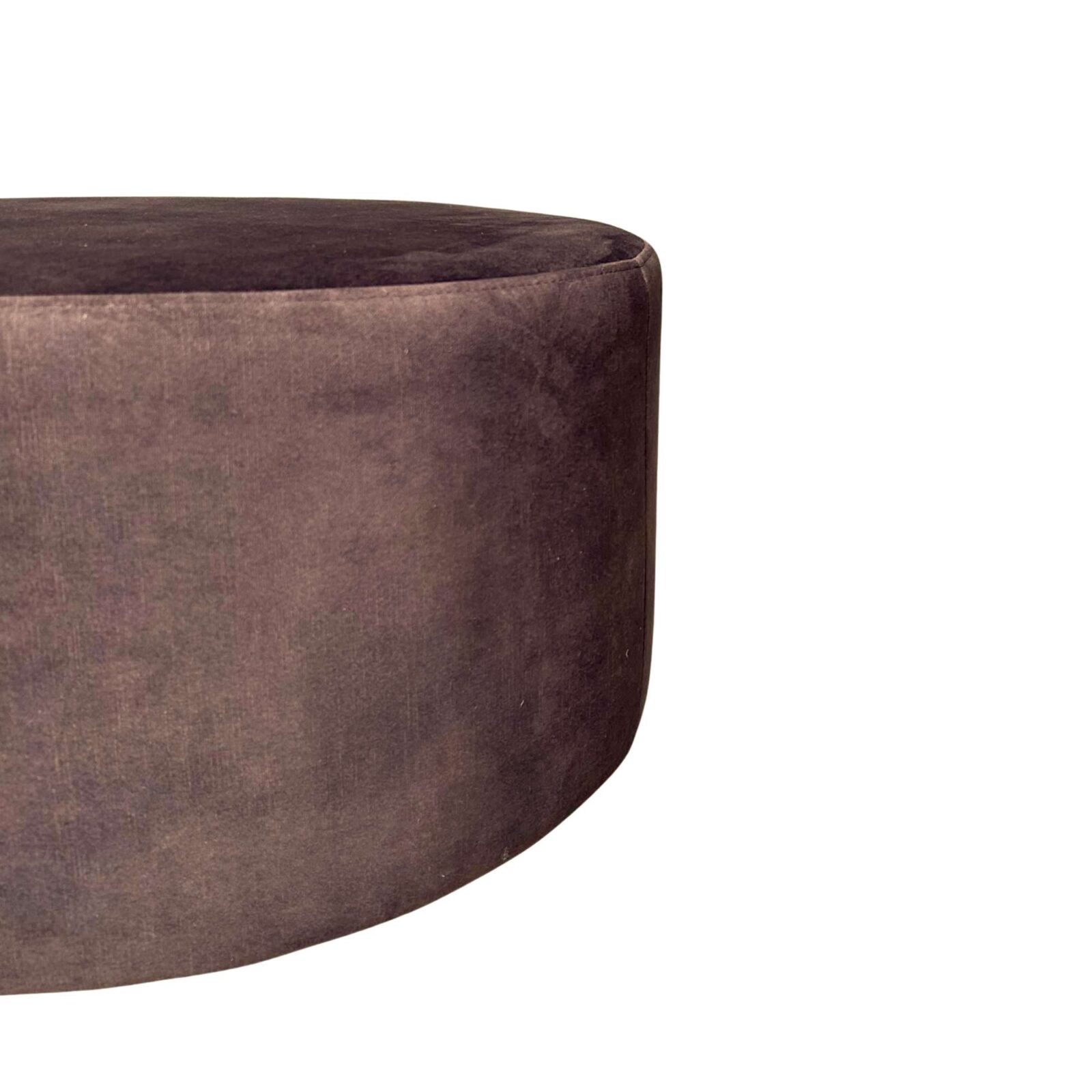 Mein Sofa-Hocker | Rund | 60 cm | Adore 108 | Braun – Bild 5