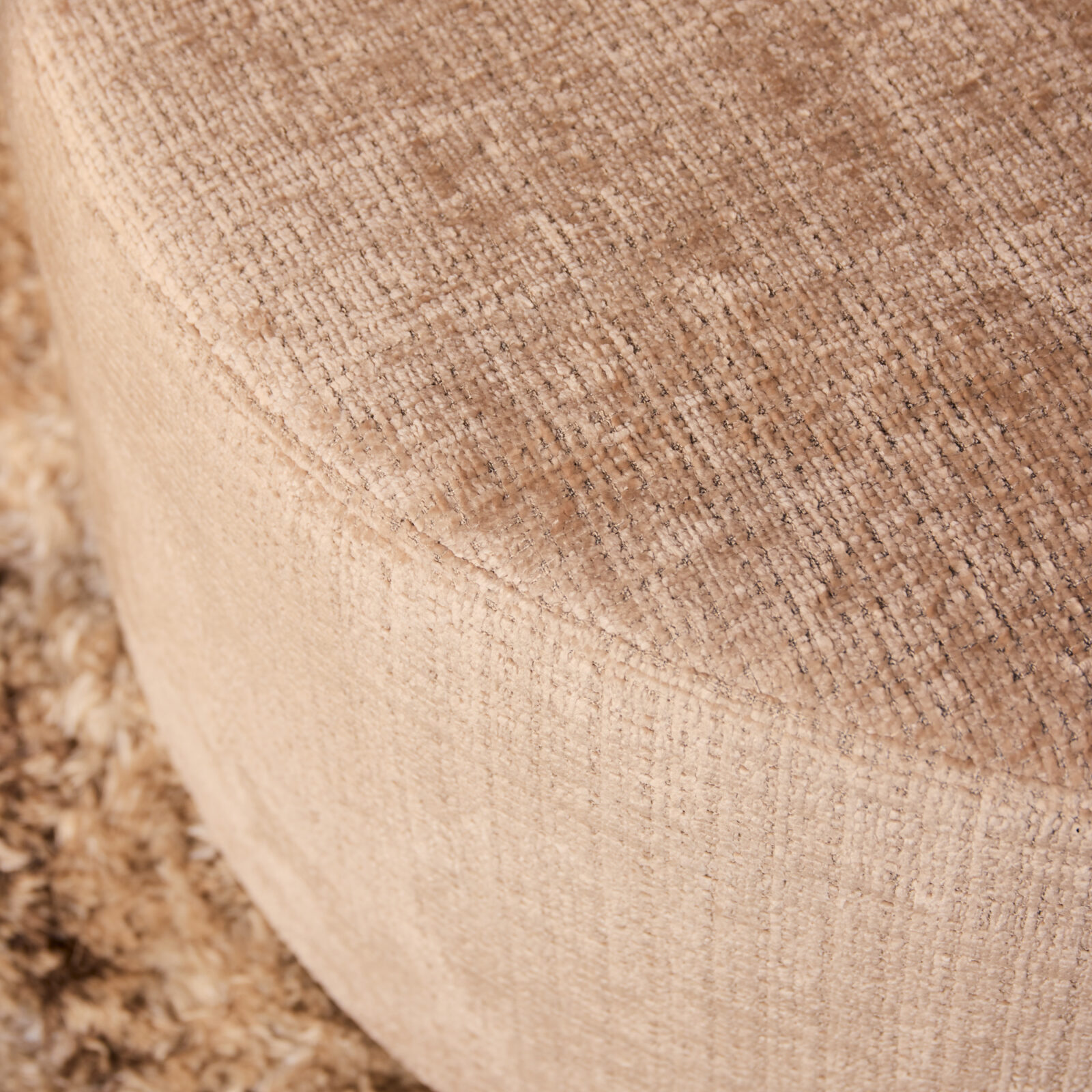 Mein Sofa-Hocker | Rund | 80 cm | Cremona 14 | Taupe – Bild 2