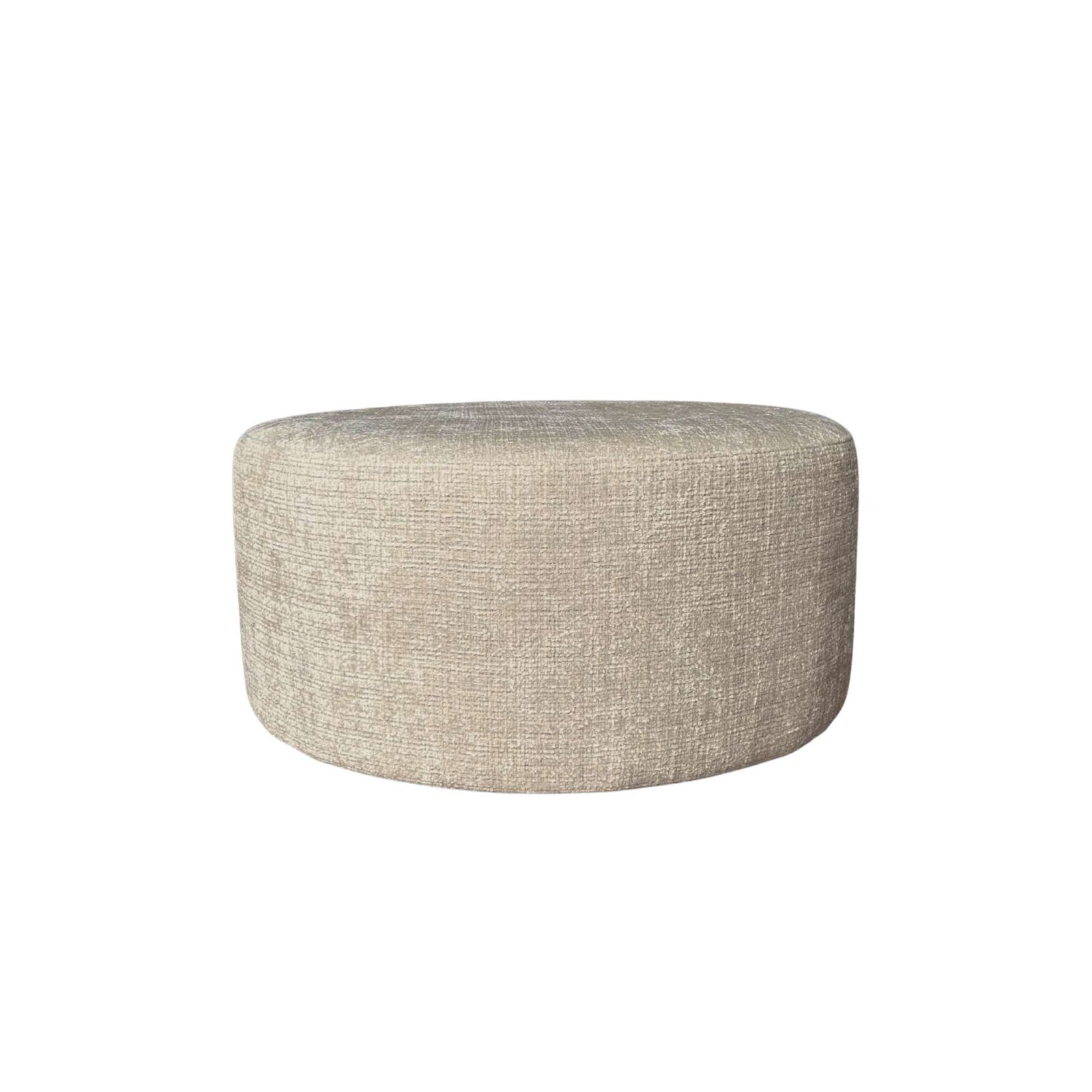 Mein Sofa-Hocker | Rund | 80 cm | Cremona 14 | Taupe – Bild 3