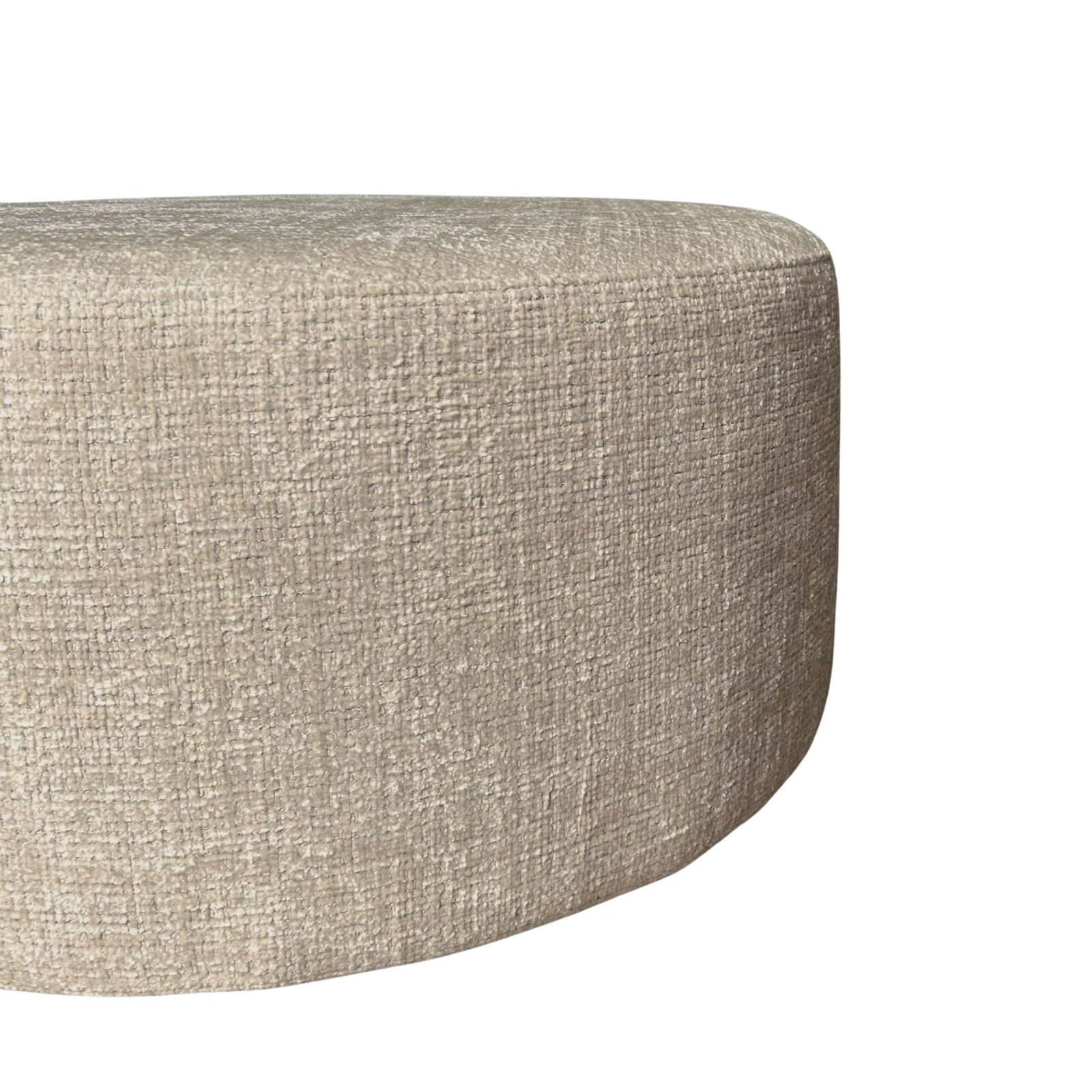 Mein Sofa-Hocker | Rund | 80 cm | Cremona 14 | Taupe – Bild 5