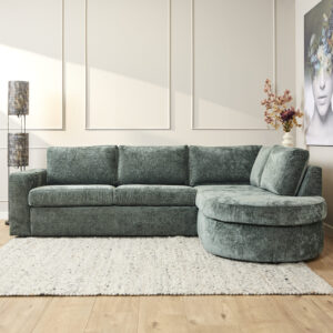 MySofa Alma | 2,5-Sitzer + Recamiere rechts | Grün