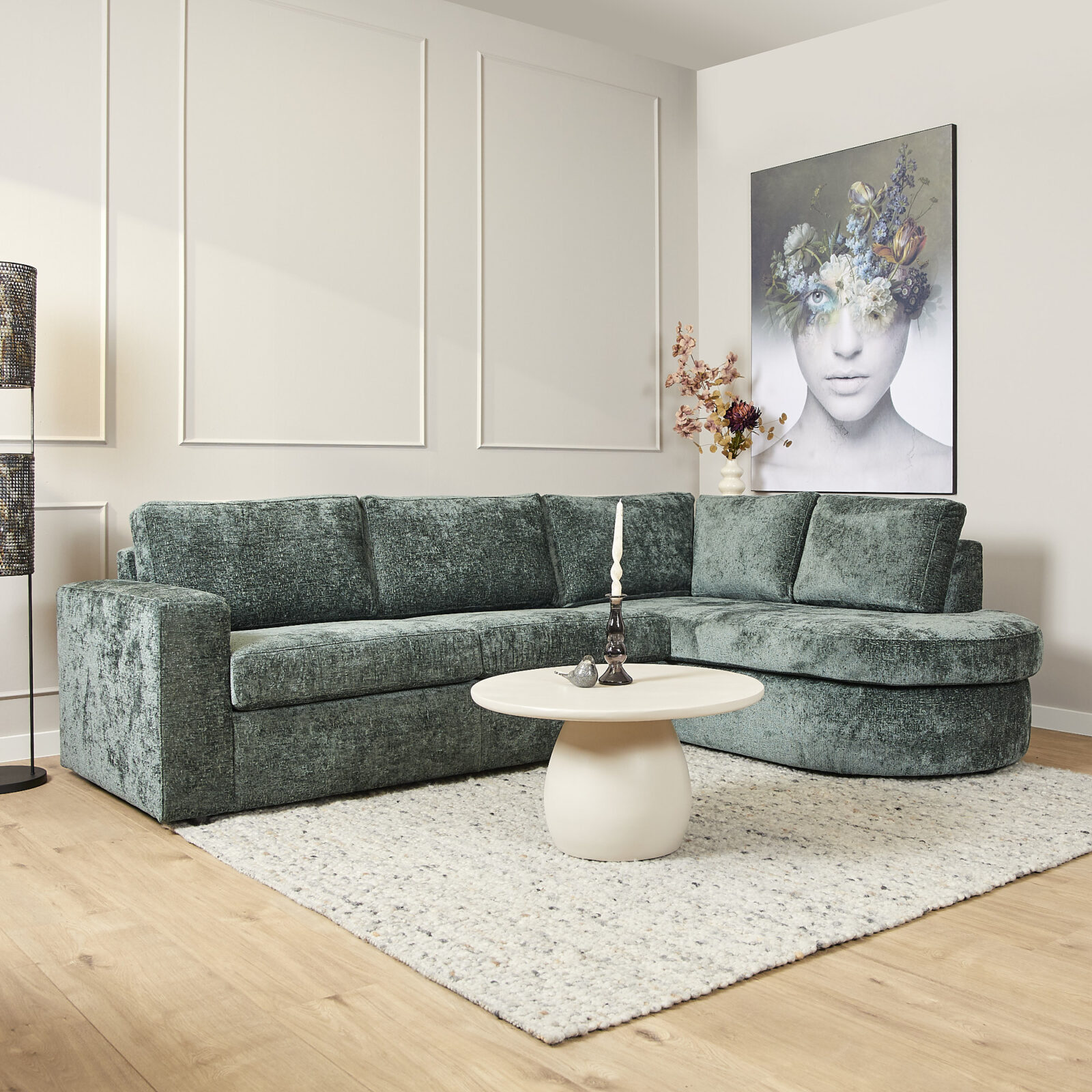 MySofa Alma | 2,5-Sitzer + Recamiere rechts | Grün – Bild 2