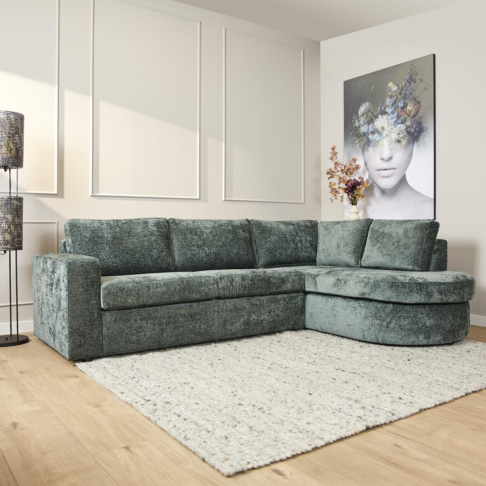 MySofa Alma | 2,5-Sitzer + Recamiere rechts | Grün – Bild 3