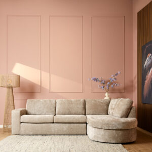 MySofa Alma | 2,5-Sitzer + Ottomane rechts | Beige