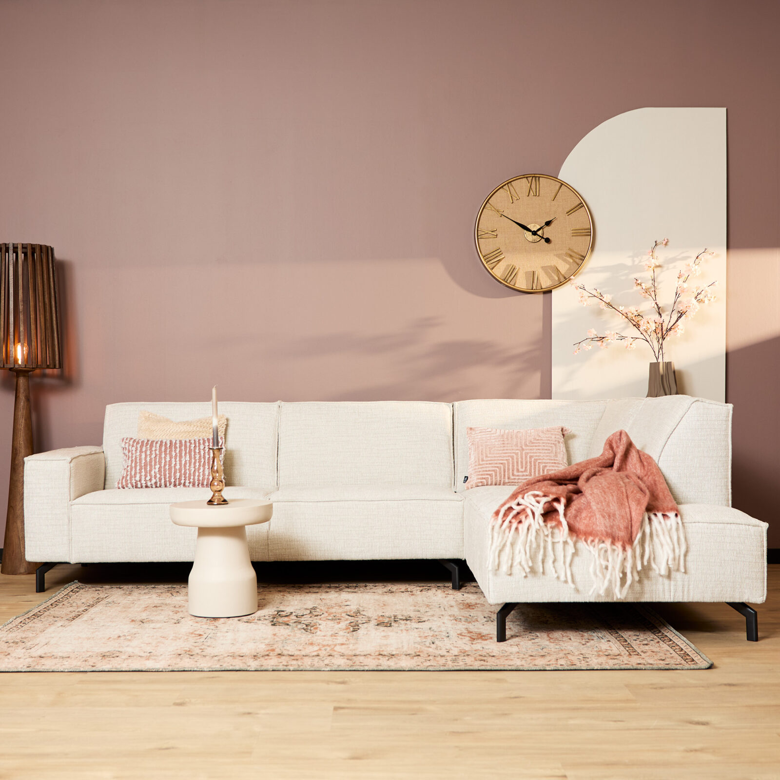 MySofa Floris | 2,5 zits + Divan Rechts | Beige