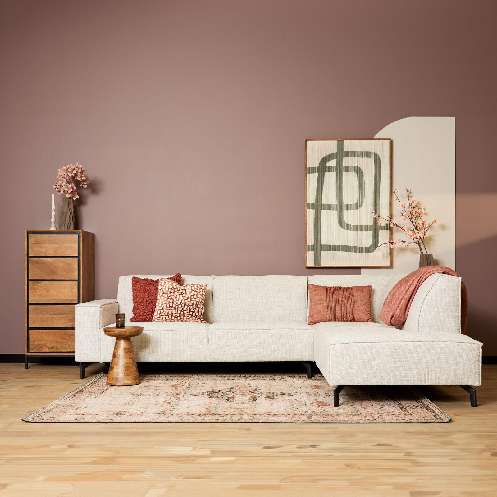 MySofa Floris | 2,5 zits + Divan Rechts | Beige – Bild 2