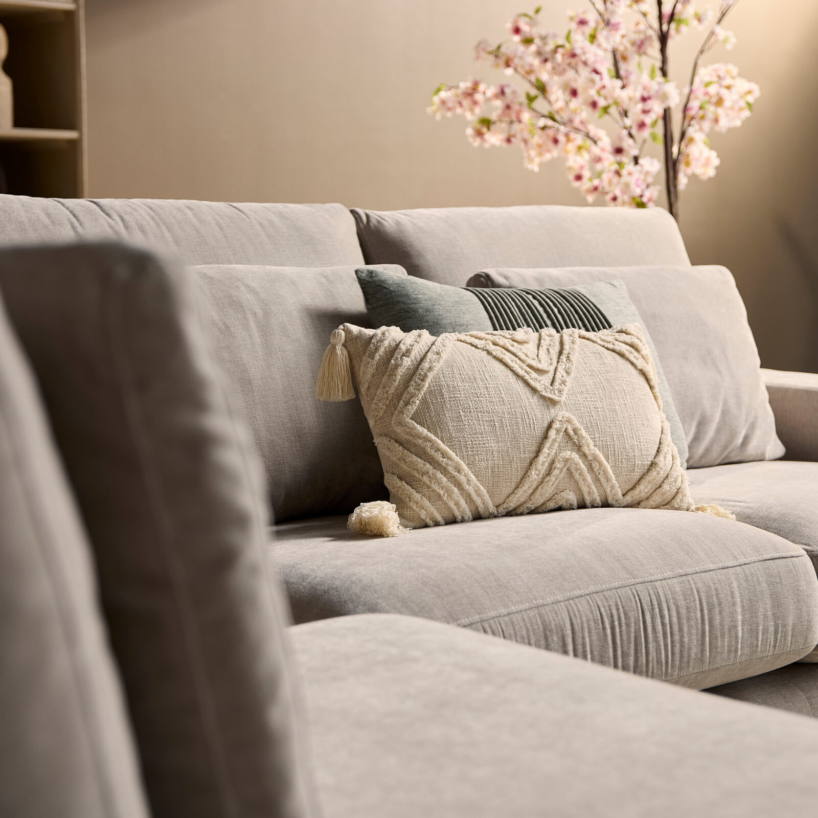 MySofa Jesse | Ottomane links + 2,5-Sitzer | Beige – Bild 6