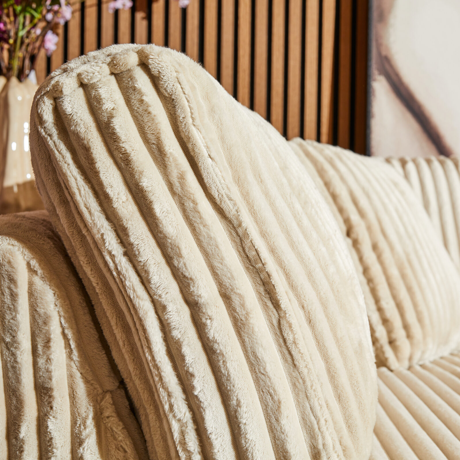 MySofa Teddy | 2,5-Sitzer + Recamiere rechts | Beige – Bild 3