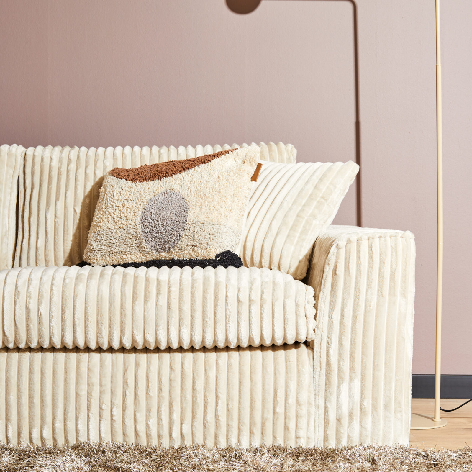 MySofa Teddy | 2,5-Sitzer + Recamiere rechts | Beige – Bild 6