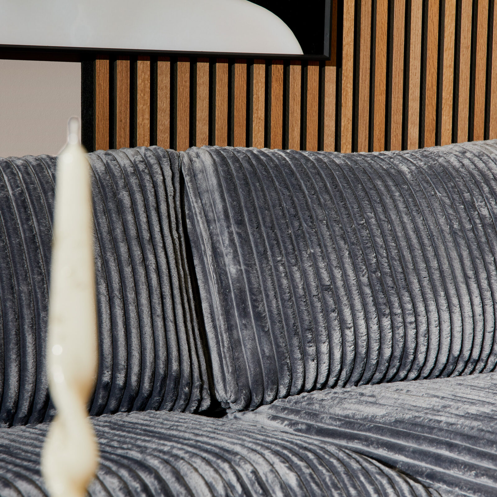 MySofa Teddy | 2,5-Sitzer + Ottomane rechts | Anthrazit – Bild 3