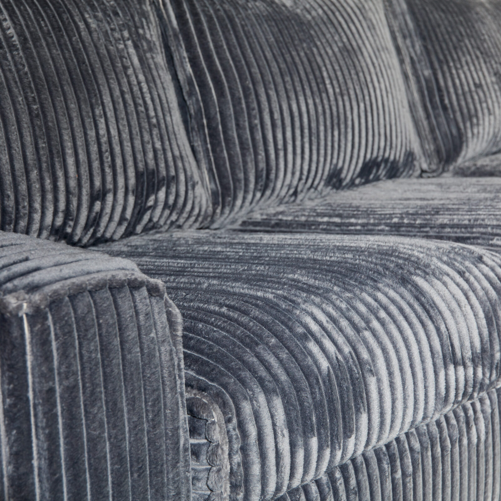 MySofa Teddy | 2,5-Sitzer + Ottomane rechts | Anthrazit – Bild 4