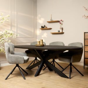 Esstisch Brandy Black | 210 cm | Oval