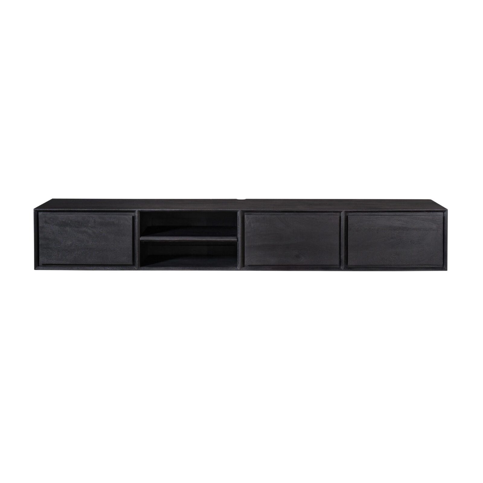 Schwebendes TV-Möbel Ambiance Black | 200 cm