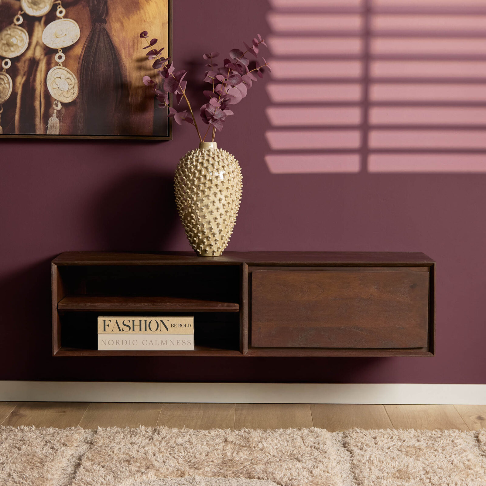Schwebendes TV-Möbel Ambiance Brown | 120 cm – Bild 6