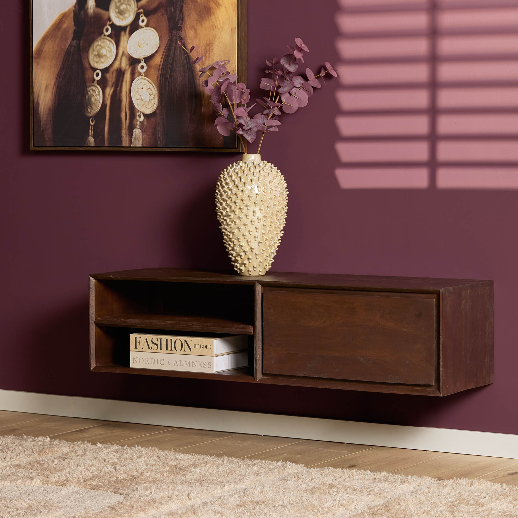 Schwebendes TV-Möbel Ambiance Brown | 120 cm – Bild 7