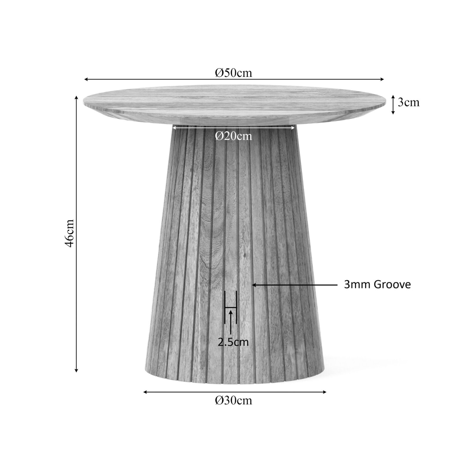 Couchtisch | Solana | 50 cm | Natur – Bild 11