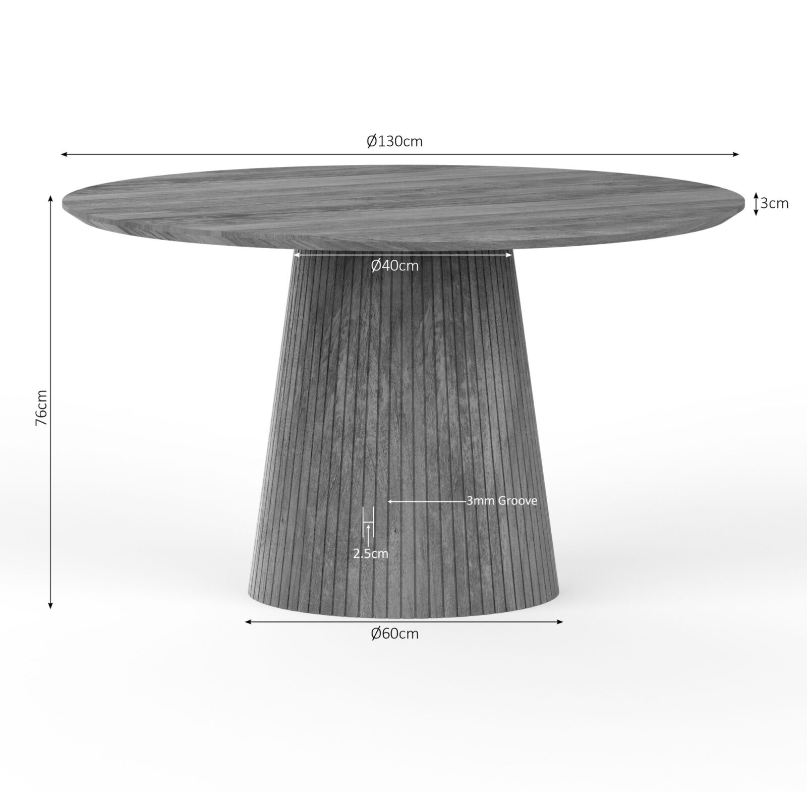 Esstisch Solana | 130 cm | Natur – Bild 9