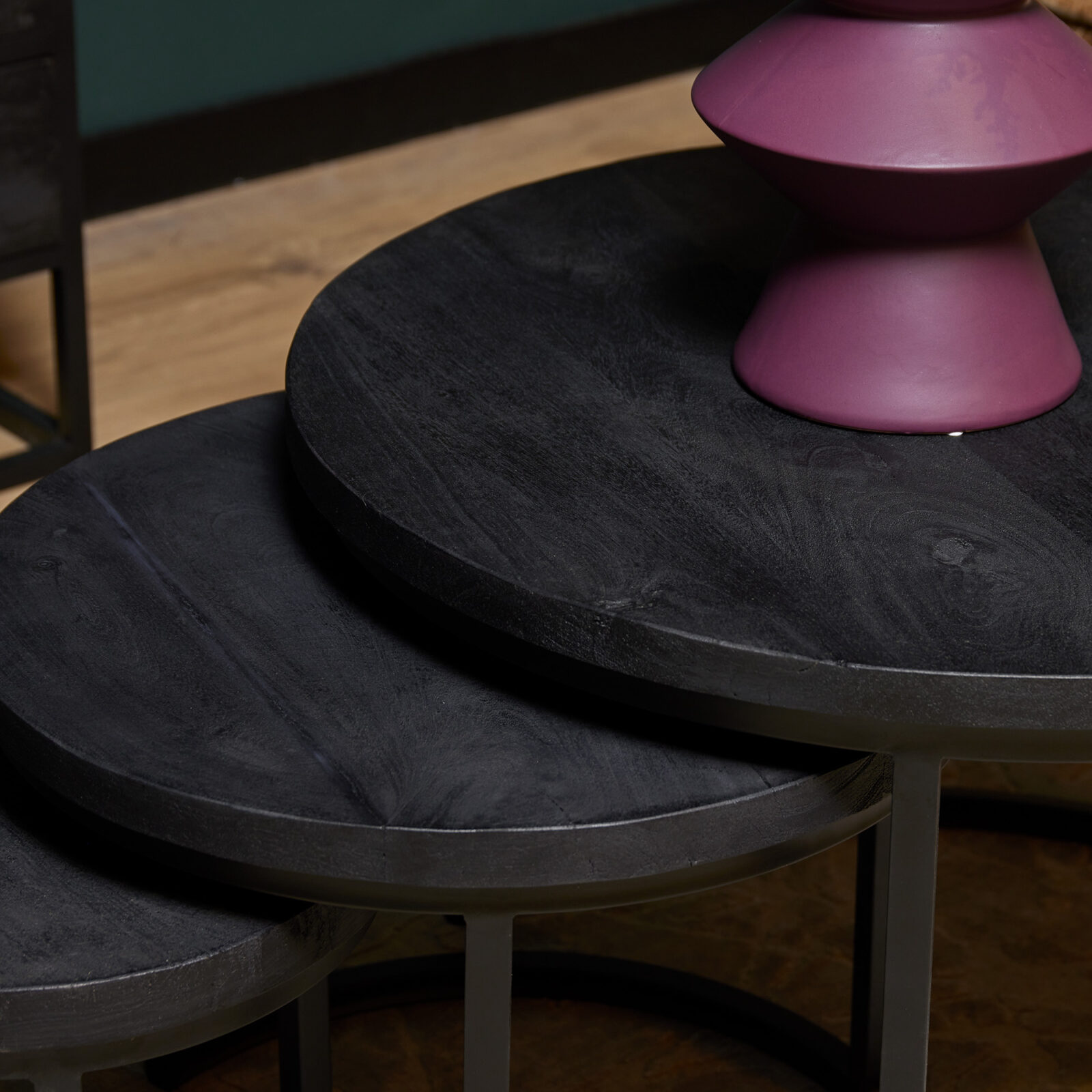 Salontisch Triole All Black | 3er-Set – Bild 2