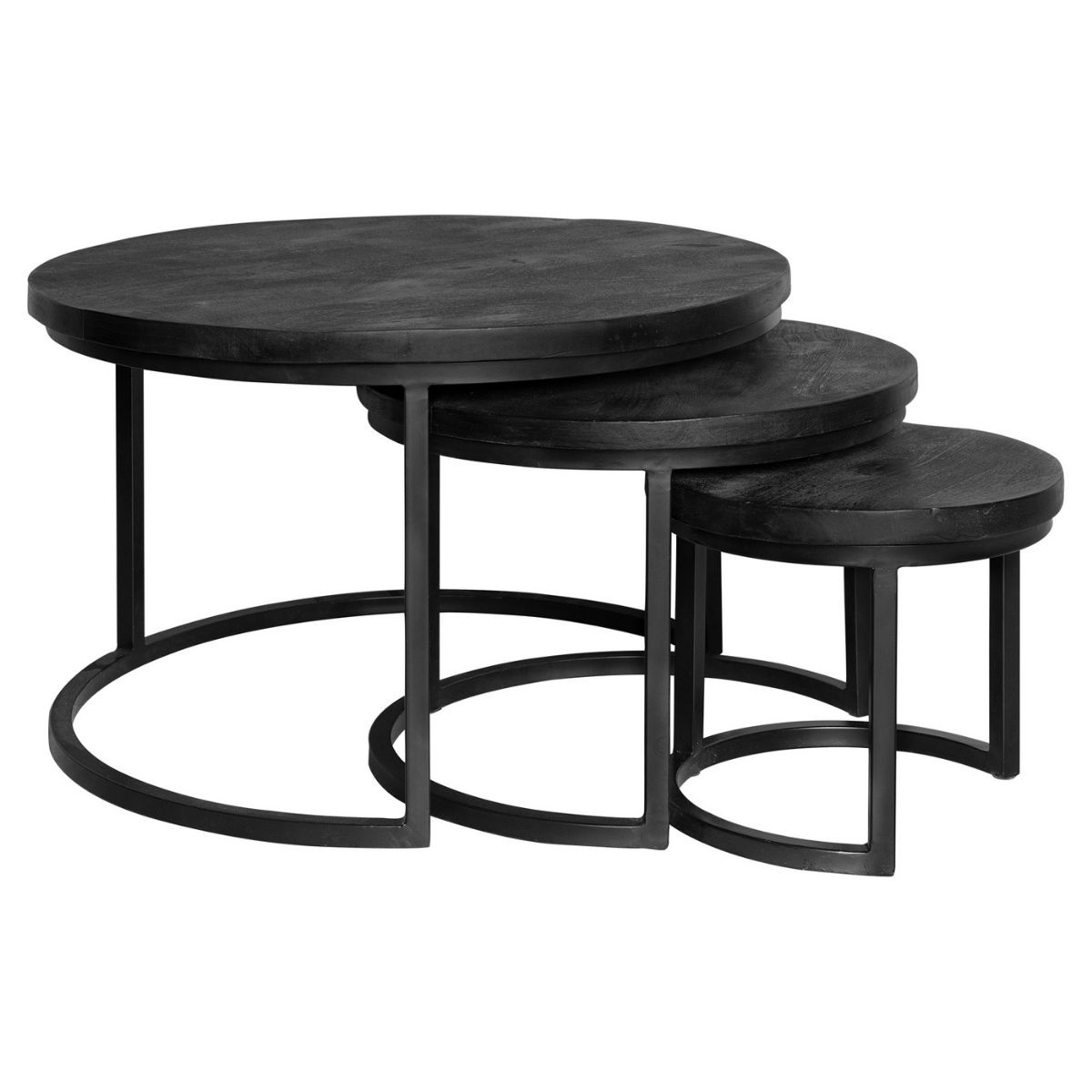 Salontisch Triole All Black | 3er-Set – Bild 3