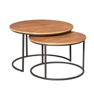 Couchtisch Madison Natural | 70 cm | 2er-Set