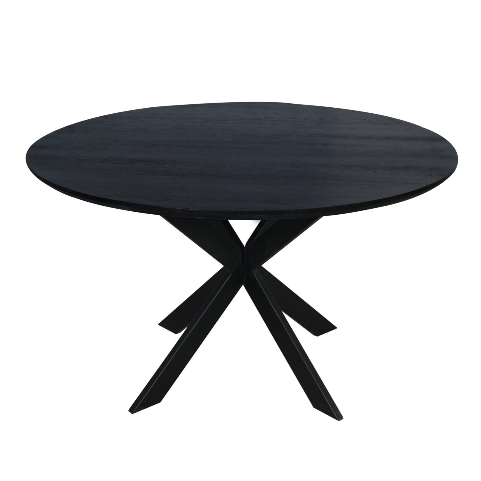 Eichen-Esstisch Ferris | Rund 130 cm | Schwarz – Bild 2