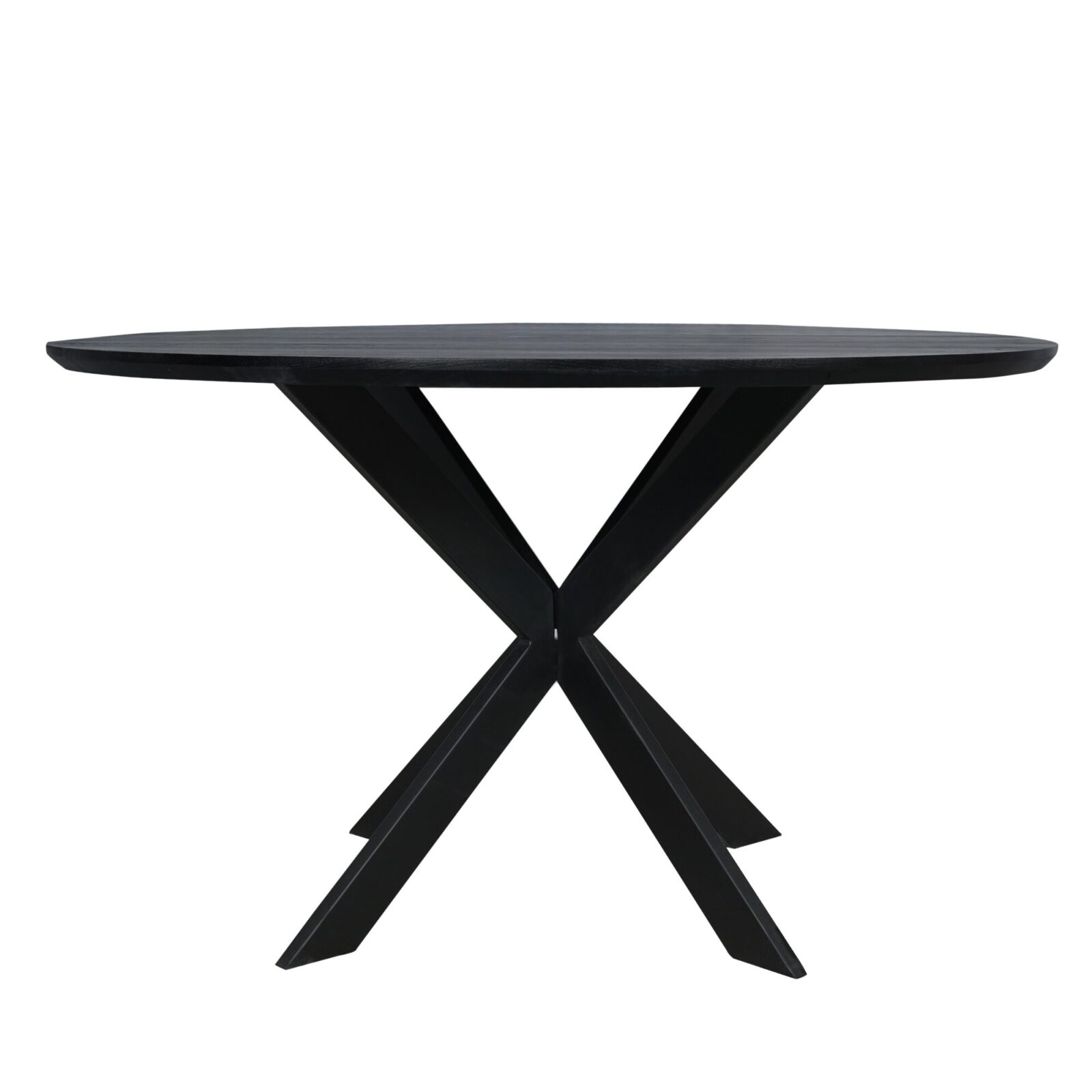 Eichen-Esstisch Ferris | Rund 130 cm | Schwarz – Bild 3