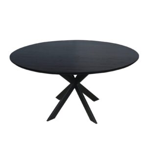 Eichen-Esstisch Ferris | Rund 150 cm | Schwarz