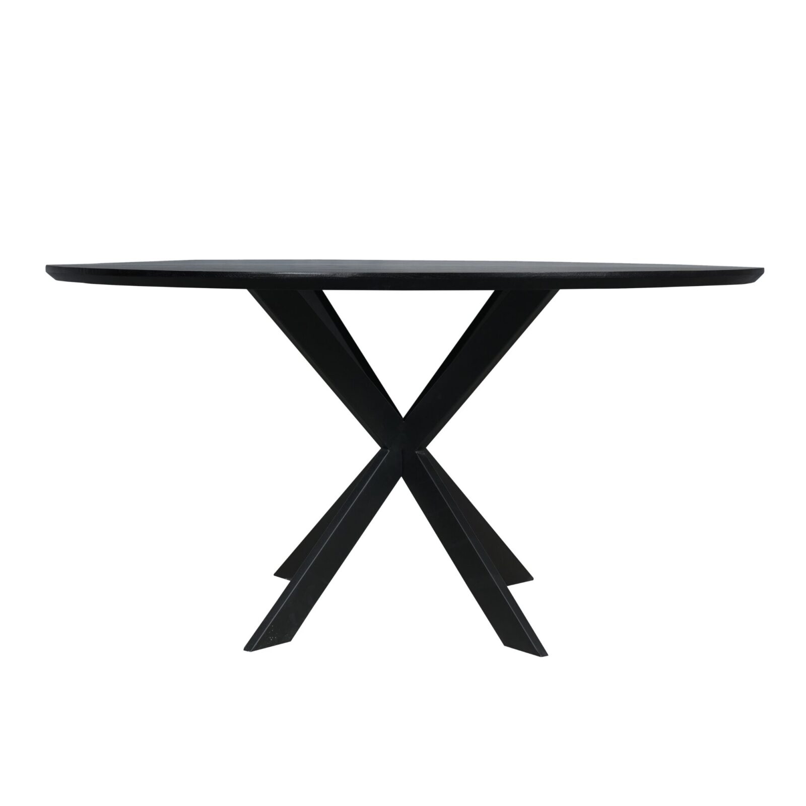 Eichen-Esstisch Ferris | Rund 150 cm | Schwarz – Bild 2