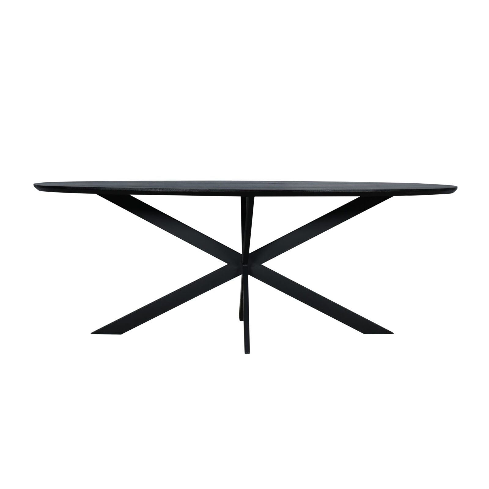 Eichen-Esstisch Ferris | Oval 210 cm | Schwarz – Bild 2