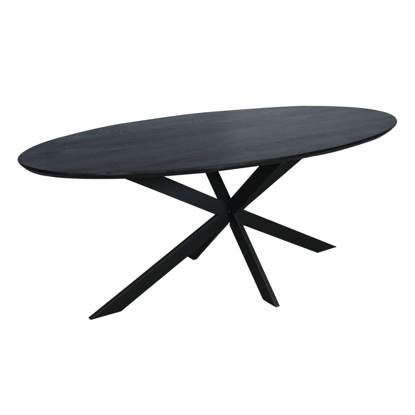 Eichen-Esstisch Ferris | Oval 210 cm | Schwarz – Bild 3