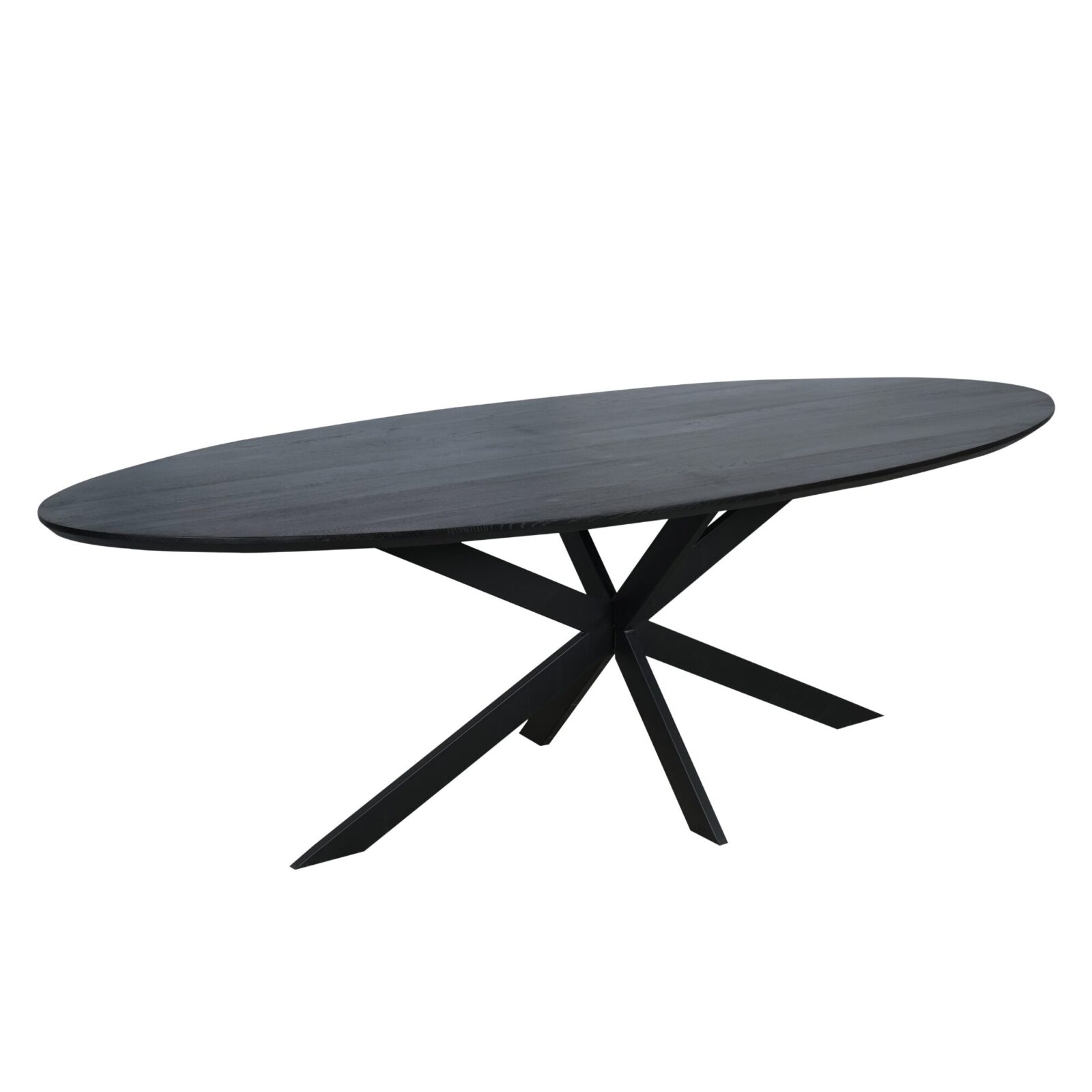 Eichen-Esstisch Ferris | Oval 210 cm | Schwarz – Bild 5