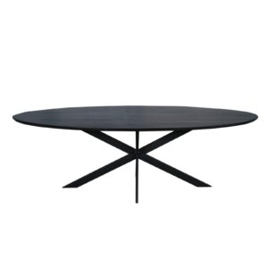 Eichen-Esstisch Ferris | Oval 240 cm | Schwarz