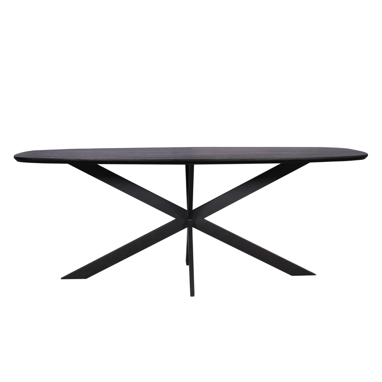 Eichen-Esstisch Ferris | Dänisch oval 200 cm | Schwarz – Bild 2