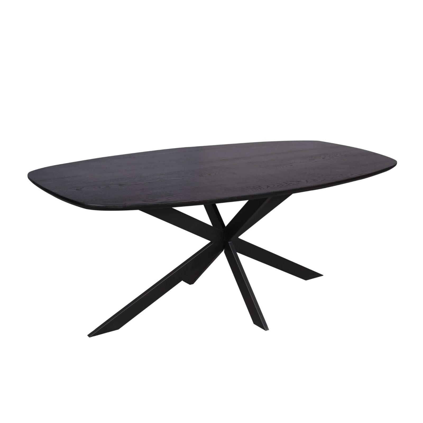 Eichen-Esstisch Ferris | Dänisch oval 200 cm | Schwarz – Bild 3