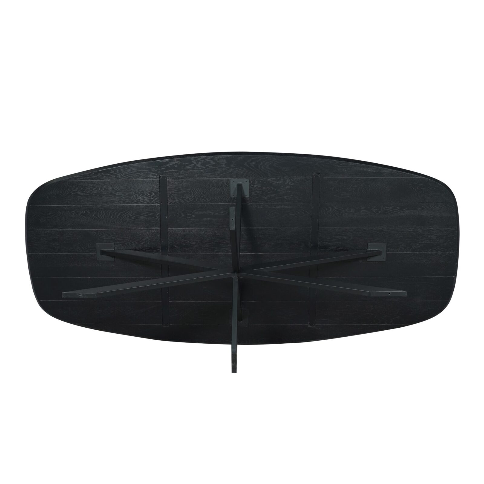 Eichen-Esstisch Ferris | Dänisch oval 200 cm | Schwarz – Bild 5